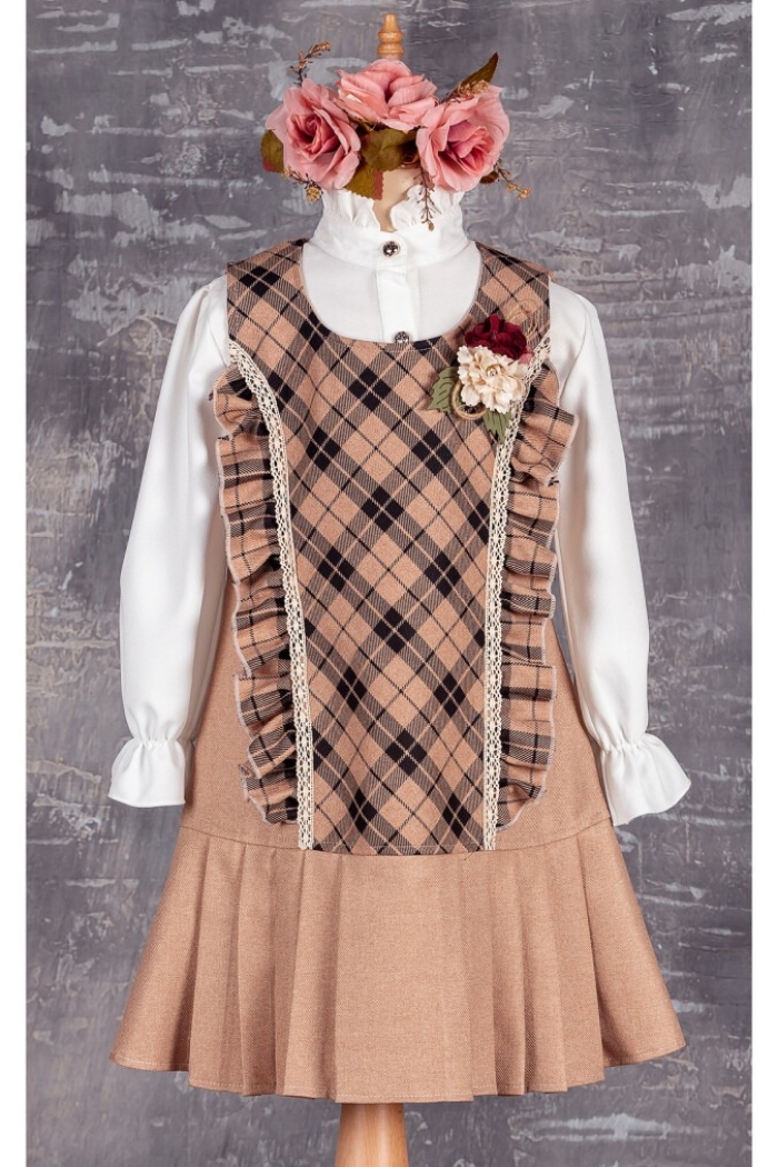 Wholesale Girls Tunic with Shirt 5-8Y 1042-2309* - Producer: Tivido - Wholesale Kids & Baby Clothes From Turkey - TheBS Kids