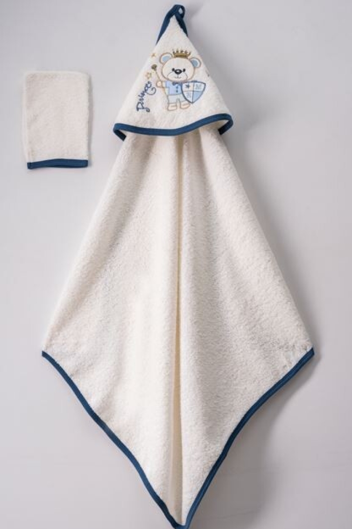 Wholesale Kids Unisex 2-Piece Set with Scrub Mitt and Towel 75x80 - Producer: Ramel Kids - Wholesale Kids & Baby Clothes From Turkey - TheBS Kids
