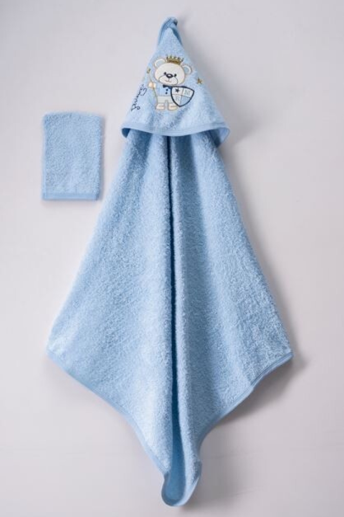 Wholesale Kids Unisex 2-Piece Set with Scrub Mitt and Towel 75x80 - Producer: Ramel Kids - Wholesale Kids & Baby Clothes From Turkey - TheBS Kids