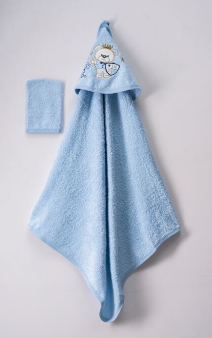 Wholesale Kids Unisex 2-Piece Set with Scrub Mitt and Towel 75x80 - Producer: Ramel Kids - Wholesale Kids & Baby Clothes From Turkey - TheBS Kids