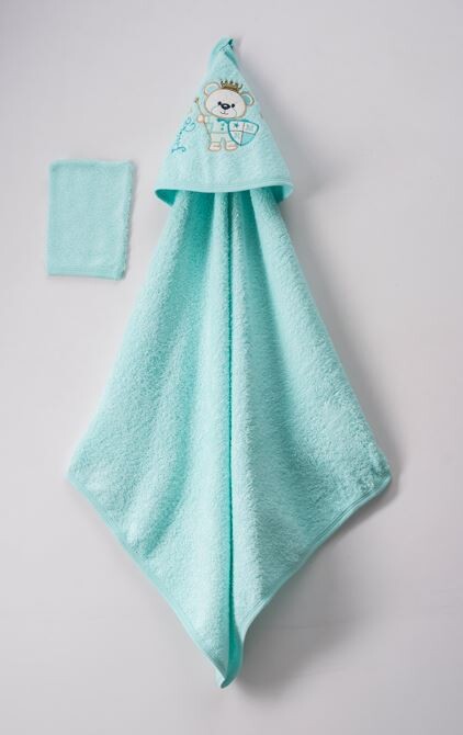 Wholesale Kids Unisex 2-Piece Set with Scrub Mitt and Towel 75x80 - Producer: Ramel Kids - Wholesale Kids & Baby Clothes From Turkey - TheBS Kids