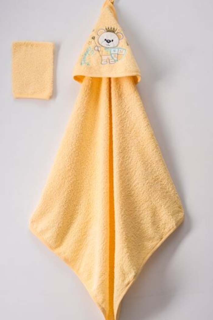 Wholesale Kids Unisex 2-Piece Set with Scrub Mitt and Towel 75x80 - Producer: Ramel Kids - Wholesale Kids & Baby Clothes From Turkey - TheBS Kids