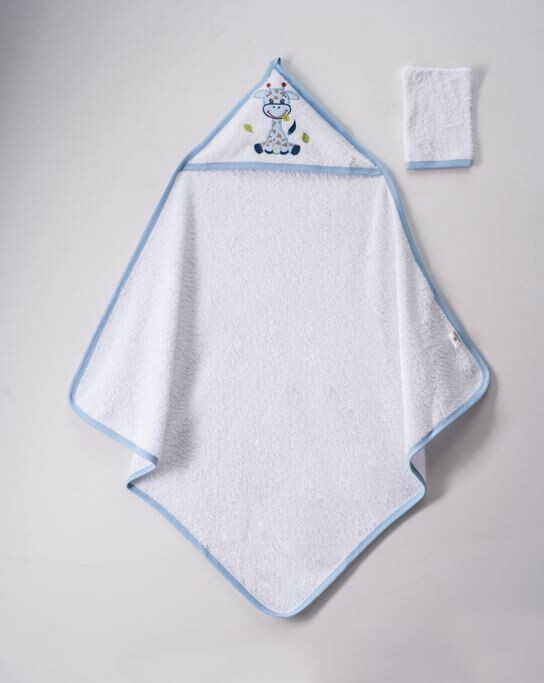 Wholesale Unisex 2-Piece Baby Set with Scrub Mitt and Towel 80x80cm - Producer: Ramel Kids - Wholesale Kids & Baby Clothes From Turkey - TheBS Kids
