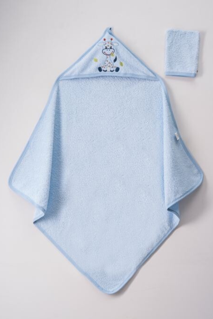 Wholesale Unisex 2-Piece Set with Scrub Mitt and Towel 80x80 - Producer: Ramel Kids - Wholesale Kids & Baby Clothes From Turkey - TheBS Kids