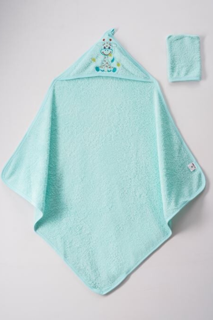 Wholesale Unisex 2-Piece Set with Scrub Mitt and Towel 80x80 - Producer: Ramel Kids - Wholesale Kids & Baby Clothes From Turkey - TheBS Kids