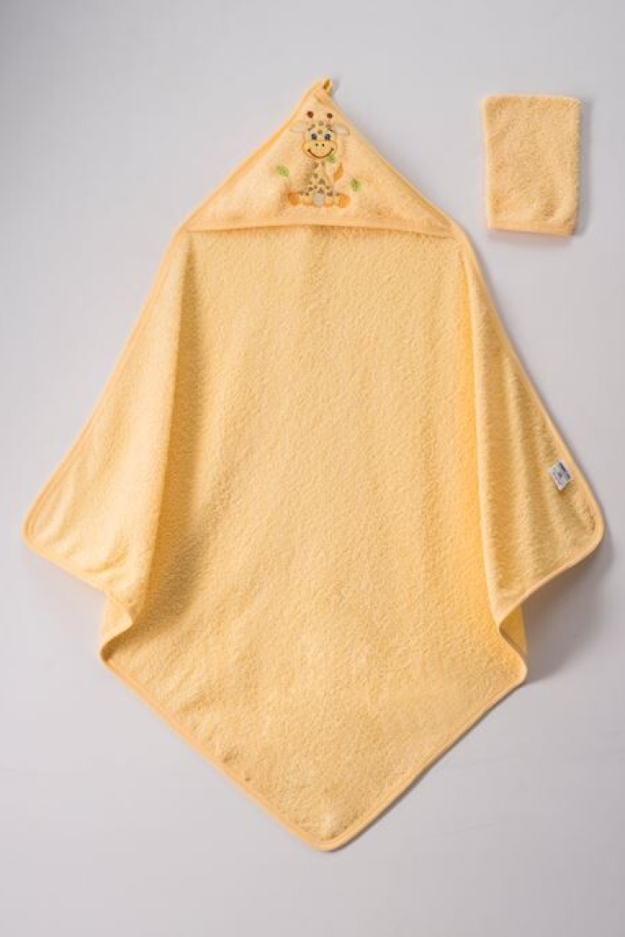 Wholesale Unisex 2-Piece Set with Scrub Mitt and Towel 80x80 - Producer: Ramel Kids - Wholesale Kids & Baby Clothes From Turkey - TheBS Kids