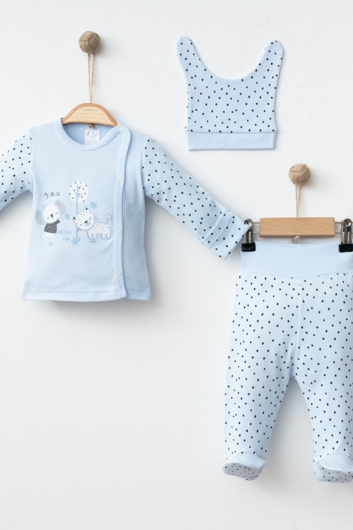 Wholesale Unisex Baby 3-Piece Newborn Set 0-3M - Producer: Gümüş Baby - Wholesale Kids & Baby Clothes From Turkey - TheBS Kids