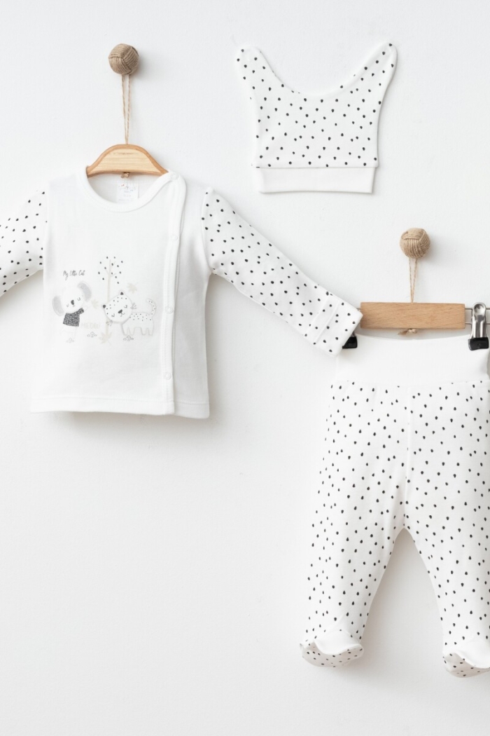 Wholesale Unisex Baby 3-Piece Newborn Set 0-3M - Producer: Gümüş Baby - Wholesale Kids & Baby Clothes From Turkey - TheBS Kids