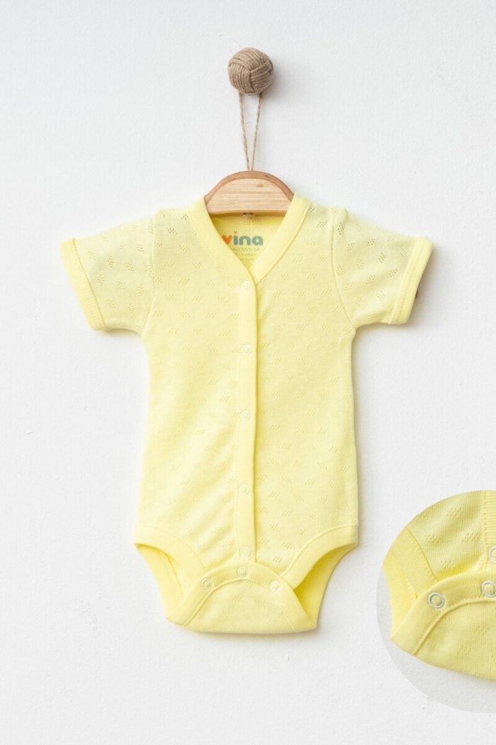 Wholesale Unisex Baby Jacquard Bodysuit 1-6M - Producer: Vina baby - Wholesale Kids & Baby Clothes From Turkey - TheBS Kids