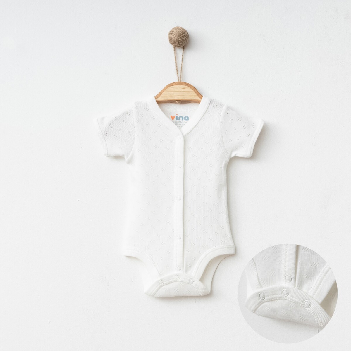 Wholesale Unisex Baby Jacquard Bodysuit 1-6M - Producer: Vina baby - Wholesale Kids & Baby Clothes From Turkey - TheBS Kids