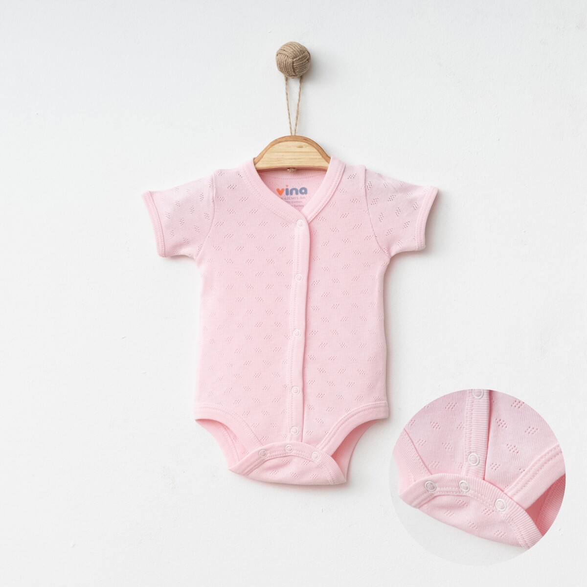 Wholesale Unisex Baby Jacquard Bodysuit 1-6M - Producer: Vina baby - Wholesale Kids & Baby Clothes From Turkey - TheBS Kids