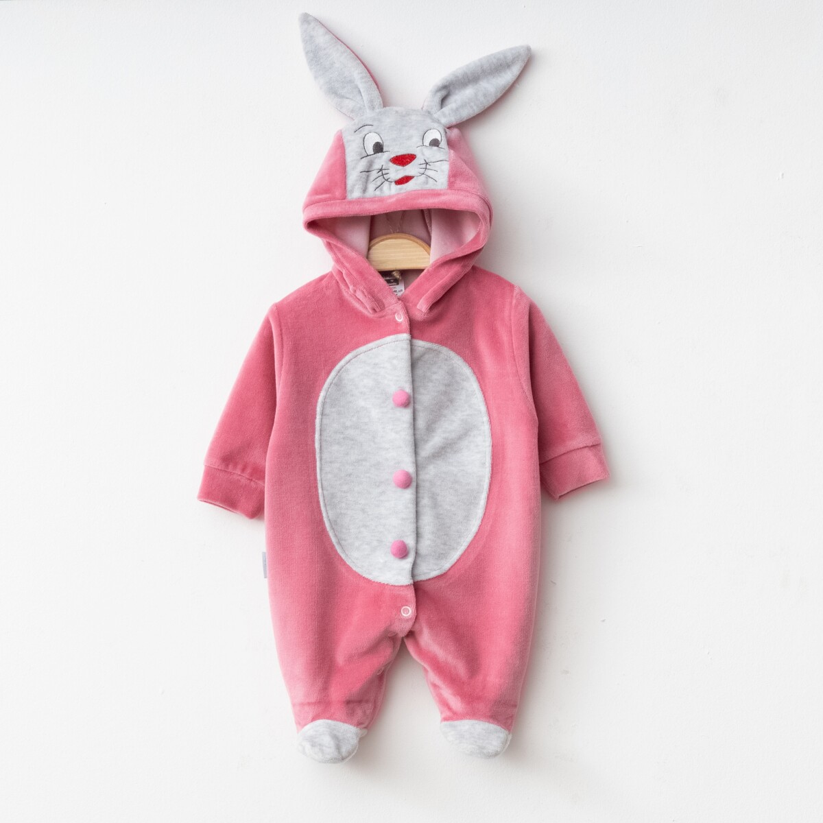Wholesale Unisex Baby Rabbit Costume Velvet Romper 1-6 Months - Producer: Hoppidik - Wholesale Kids & Baby Clothes From Turkey - TheBS Kids