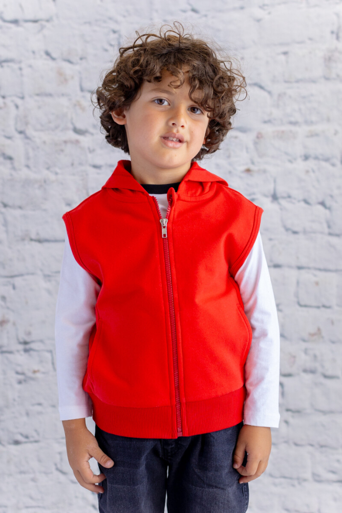 Wholesale Unisex Kids Basic Hooded Vest 1-12Y - Producer: Zeyland - Wholesale Kids & Baby Clothes From Turkey - TheBS Kids