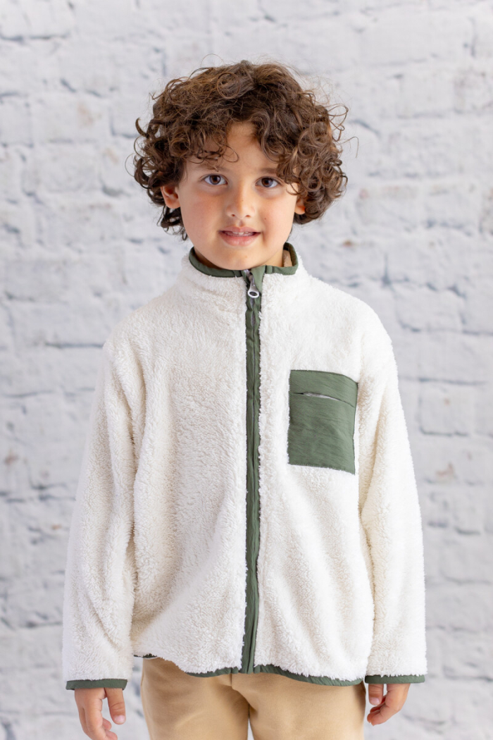 Wholesale Unisex Kids Plush Jacket with Parachute Pocket 1-12Y - Producer: Zeyland - Wholesale Kids & Baby Clothes From Turkey - TheBS Kids
