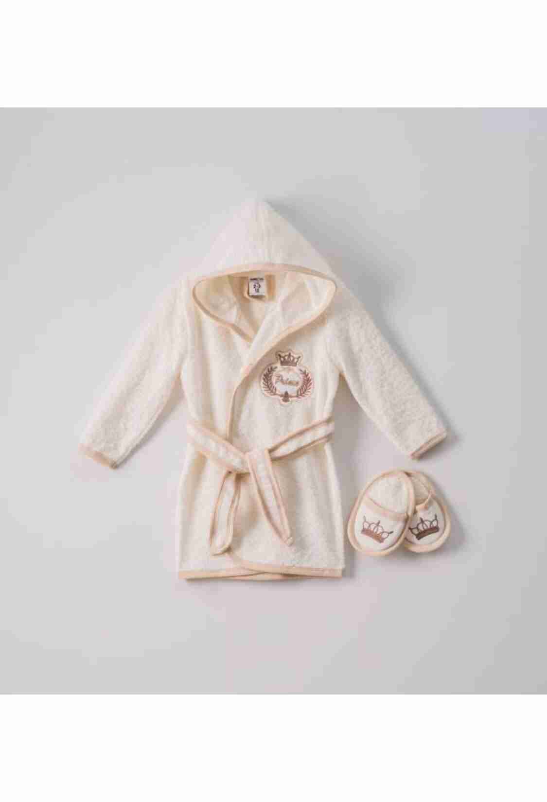 Towel and Bathrobe - 1-4 Yaş 2'li Erkek Bebek Bornoz 1072-452E - Brand: Ramel Kids - Kids & Bby Clothes From TheBS Kids Turkey