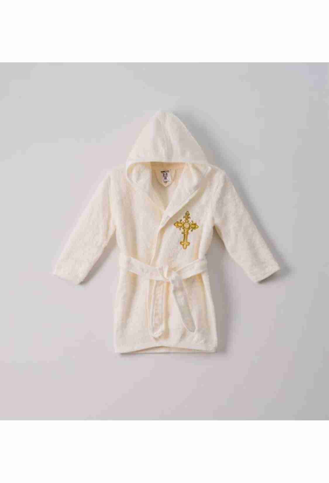 Towel and Bathrobe - 1-4 Yaş Vaftiz Bornoz 1072-455 - Brand: Ramel Kids - Kids & Bby Clothes From TheBS Kids Turkey