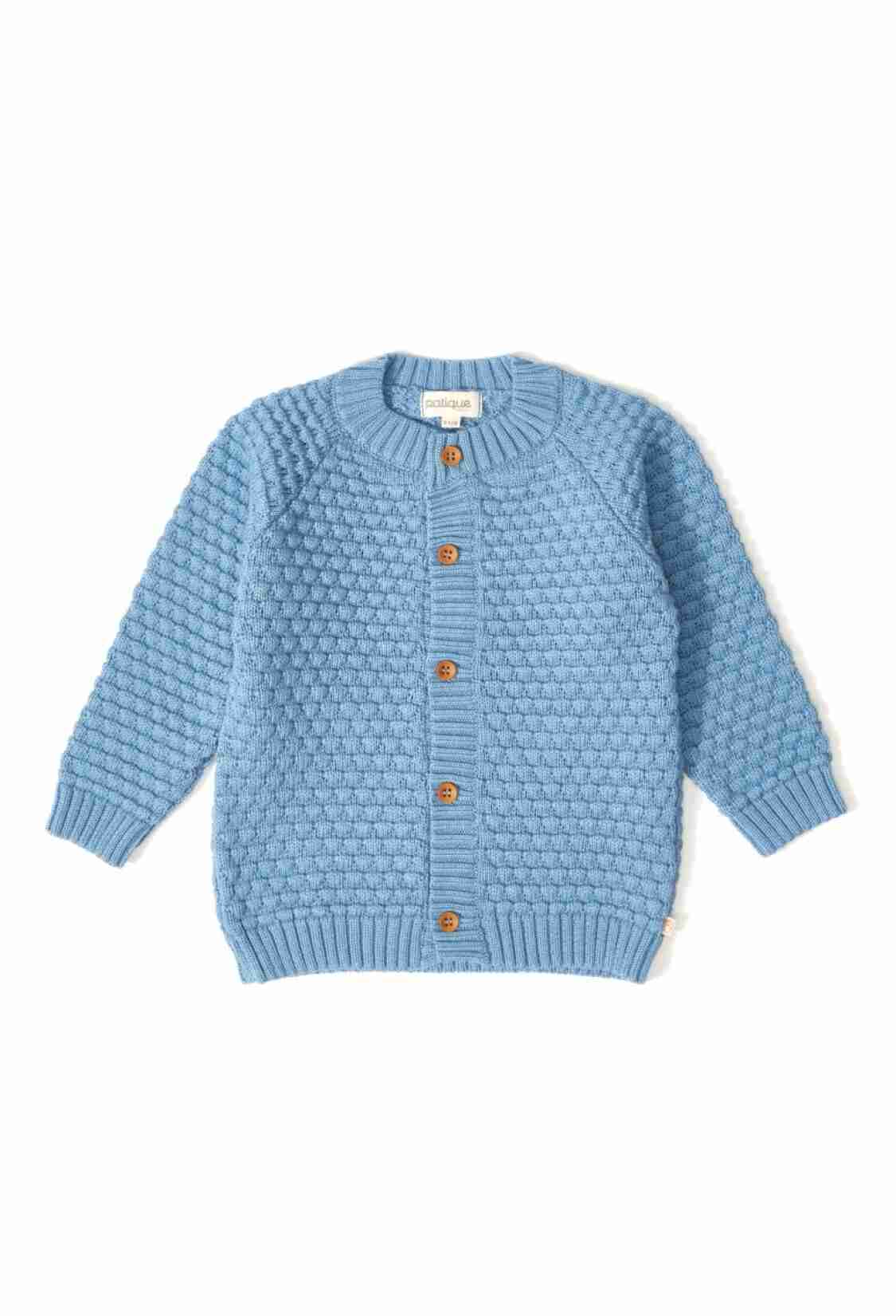 - 100% Organic Cotton With GOTS Certified Knitwear Mini Bubble Cardigan 12-36M 1061 - 121069 - Brand: Uludağ Triko - Kids & Bby Clothes From TheBS Kids Turkey