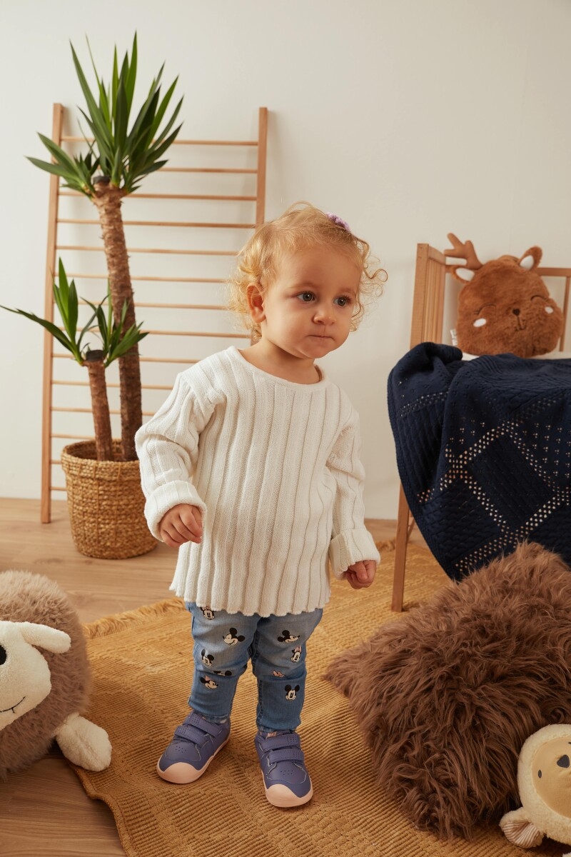 - 100% Organic Cotton With GOTS Certified Knitwear Ribbed Sweater 12-36M 1061 - 121064 - Brand: Uludağ Triko - Kids & Bby Clothes From TheBS Kids Turkey