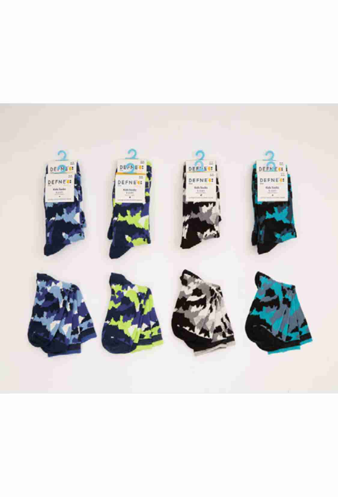 Boys' Underwear & Socks - 12 Çift Erkek Çocuk Soket Çorap 1064-DFN1Ç-E003-23(9-10) - Brand: Defne - Kids & Bby Clothes From TheBS Kids Turkey