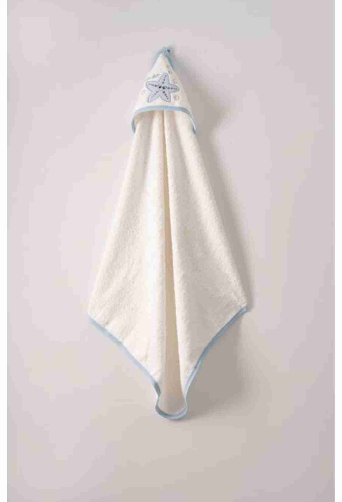 Towel and Bathrobe - 75x80 BEBE BANYO HAVLUSU 1072-302KREM - Brand: Ramel Kids - Kids & Bby Clothes From TheBS Kids Turkey