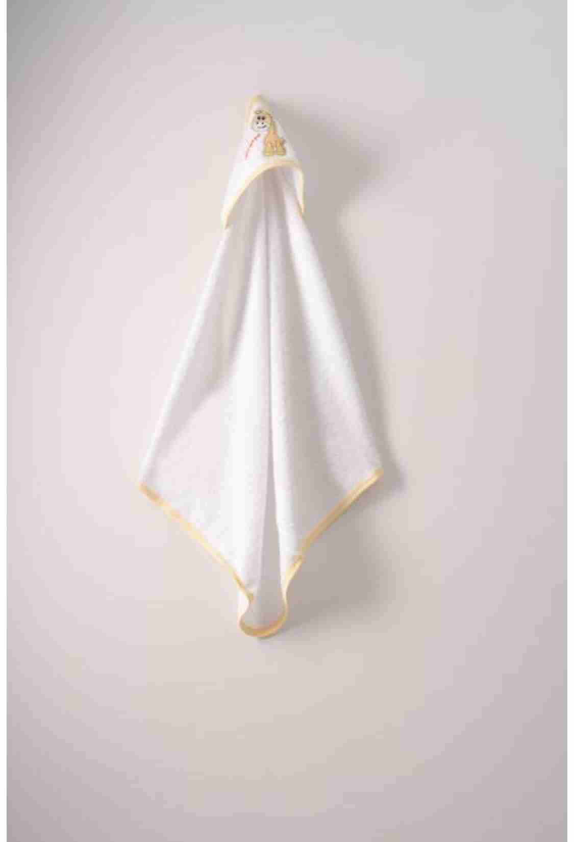 Towel and Bathrobe - 75x80 BEBE BANYO HAVLUSU 1072-421BEYAZ - Brand: Ramel Kids - Kids & Bby Clothes From TheBS Kids Turkey