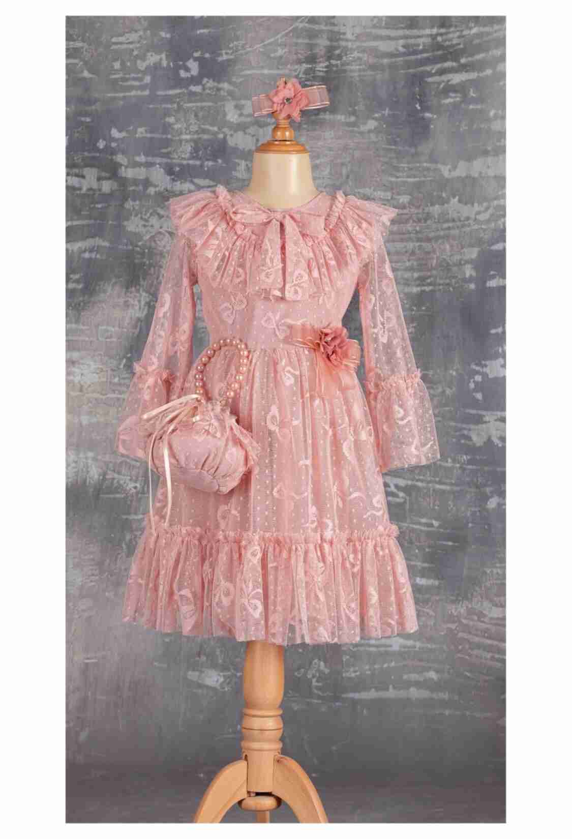 Girl's Dress - Abiye Elbise 1042-2290 - Brand: Tivido - Kids & Bby Clothes From TheBS Kids Turkey