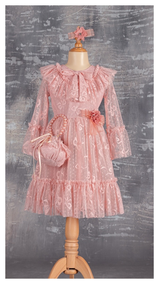 Girl’s Dress – Abiye Elbise 1042-2290 – Brand: Tivido – Kids & Bby Clothes From TheBS Kids Turkey