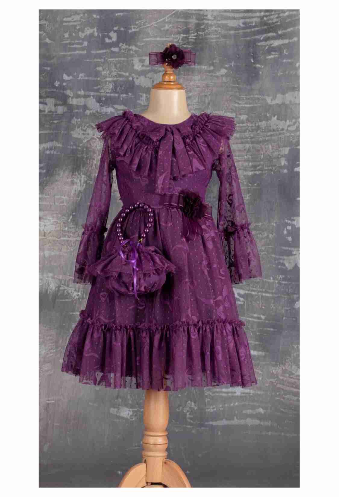 Girl's Dress - Abiye Elbise 1042-2290 - Brand: Tivido - Kids & Bby Clothes From TheBS Kids Turkey