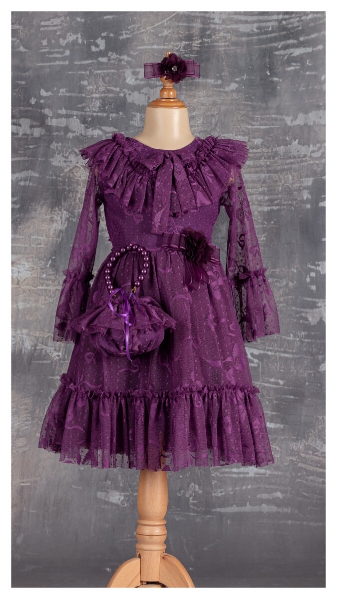 Girl's Dress - Abiye Elbise 1042-2290 - Brand: Tivido - Kids & Bby Clothes From TheBS Kids Turkey