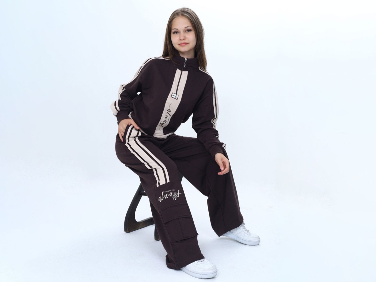 Girls’ Suits – B1 – Always Baskılı Kız Takım – Brand: VIZVIZ – Kids & Bby Clothes From TheBS Kids Turkey