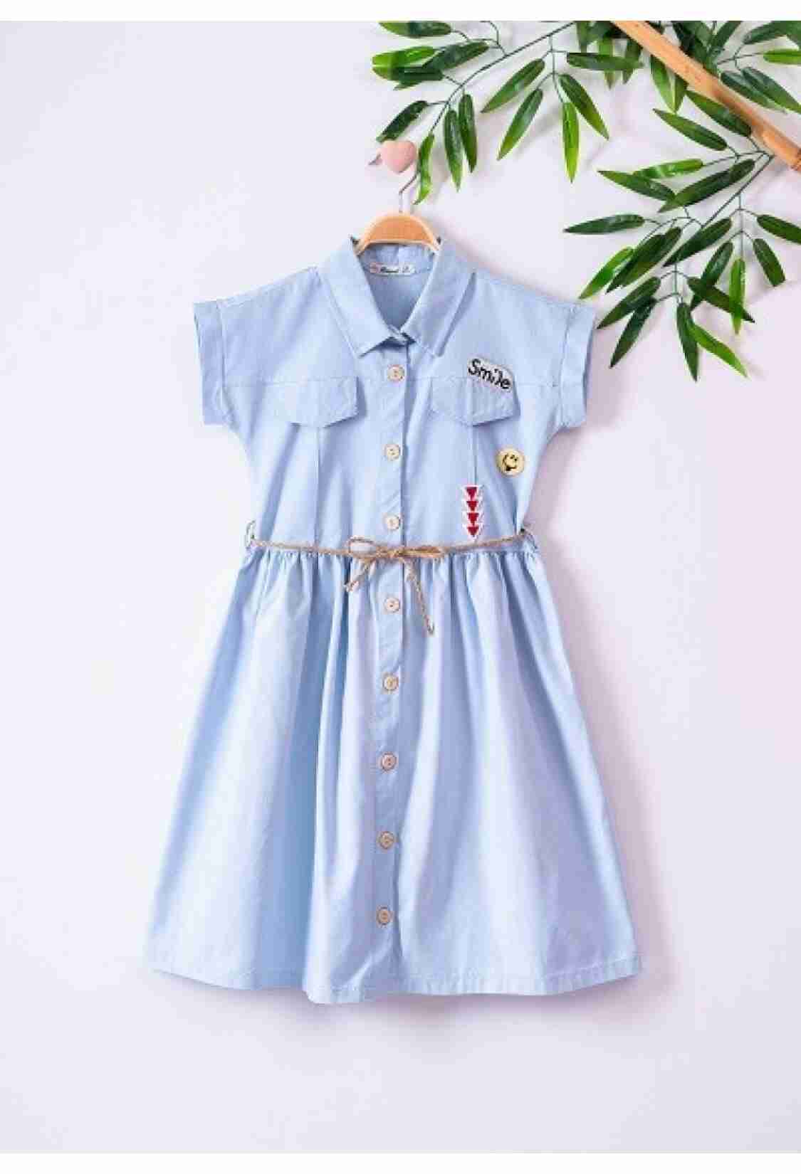 Girl's Dress - Armalı Elbise 1016-221017 - Brand: Büşra Bebe - Kids & Bby Clothes From TheBS Kids Turkey