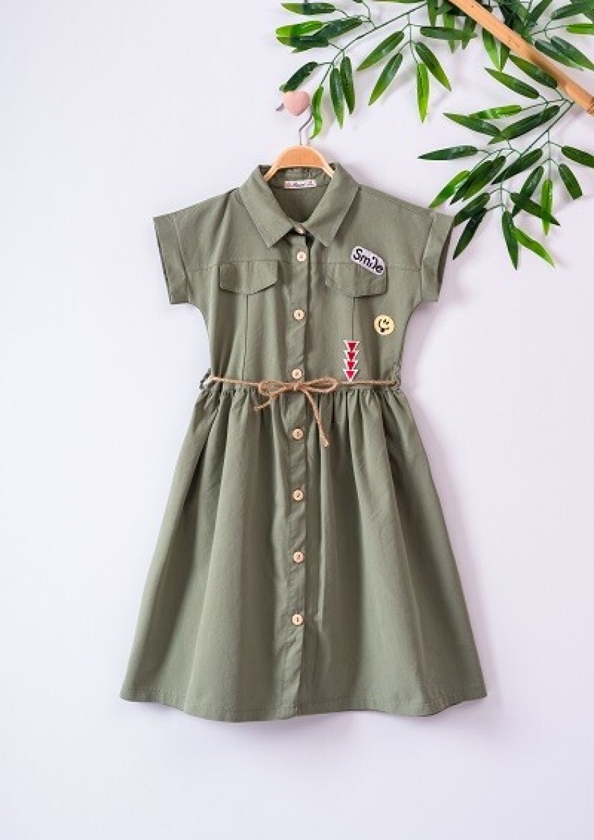 Girl's Dress - Armalı Elbise 1016-221017 - Brand: Büşra Bebe - Kids & Bby Clothes From TheBS Kids Turkey