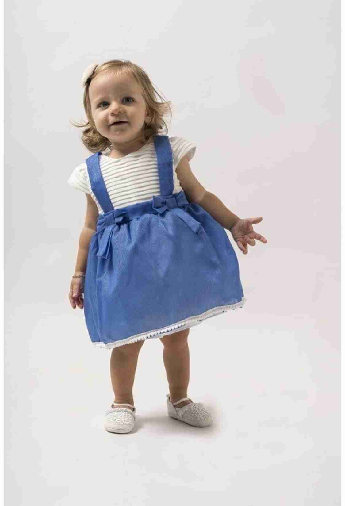 Baby Dress - Askı Detaylı Elbise 1022-23096 - Brand: Wecan - Kids & Bby Clothes From TheBS Kids Turkey