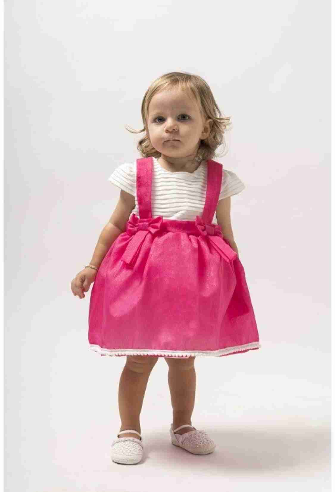 Girl's Dress - Askı Detaylı Elbise 1022-23097 - Brand: Wecan - Kids & Bby Clothes From TheBS Kids Turkey