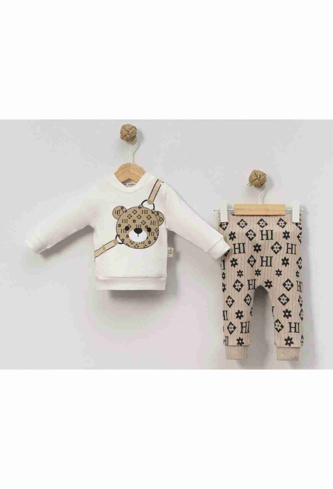 Baby Sets - B1 - Ayıcık Baskılı Erkek Bebe Takım - Brand: CAYZEN - Kids & Bby Clothes From TheBS Kids Turkey