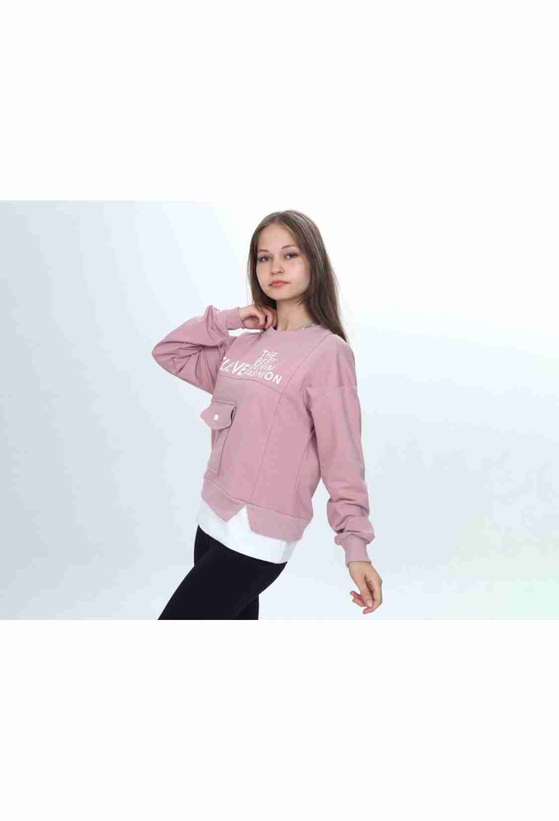 Girls' Tops - B1 - Believe Baskılı Kız Sweat - Brand: VIZVIZ - Kids & Bby Clothes From TheBS Kids Turkey