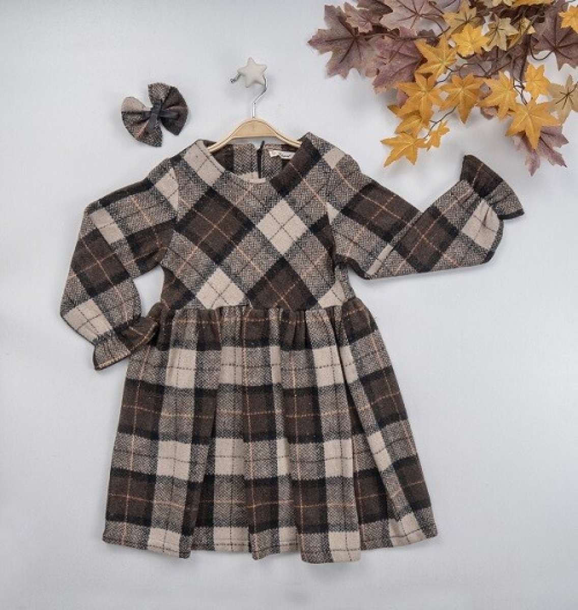 Girl’s Dress – Büşra Ekose Elbise 1016-22262 – Brand: Büşra Bebe – Kids & Bby Clothes From TheBS Kids Turkey