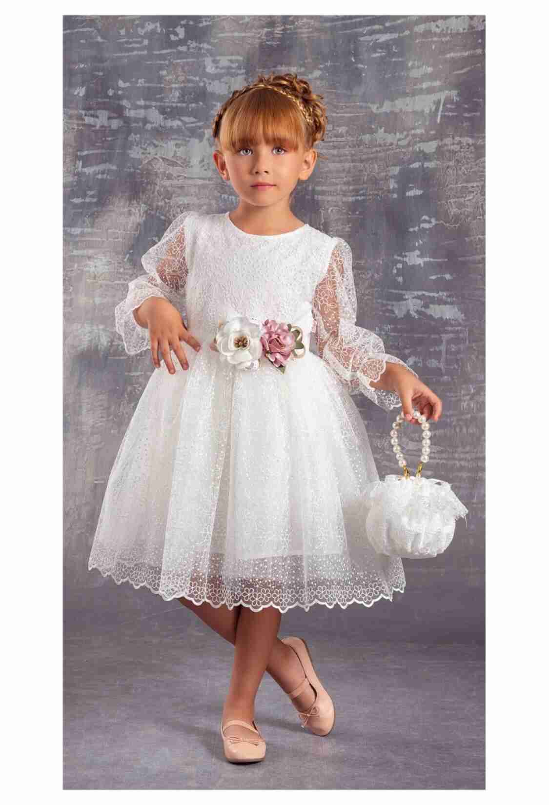 Girl's Dress - Çantalı Elbise 1042-2331 - Brand: Tivido - Kids & Bby Clothes From TheBS Kids Turkey