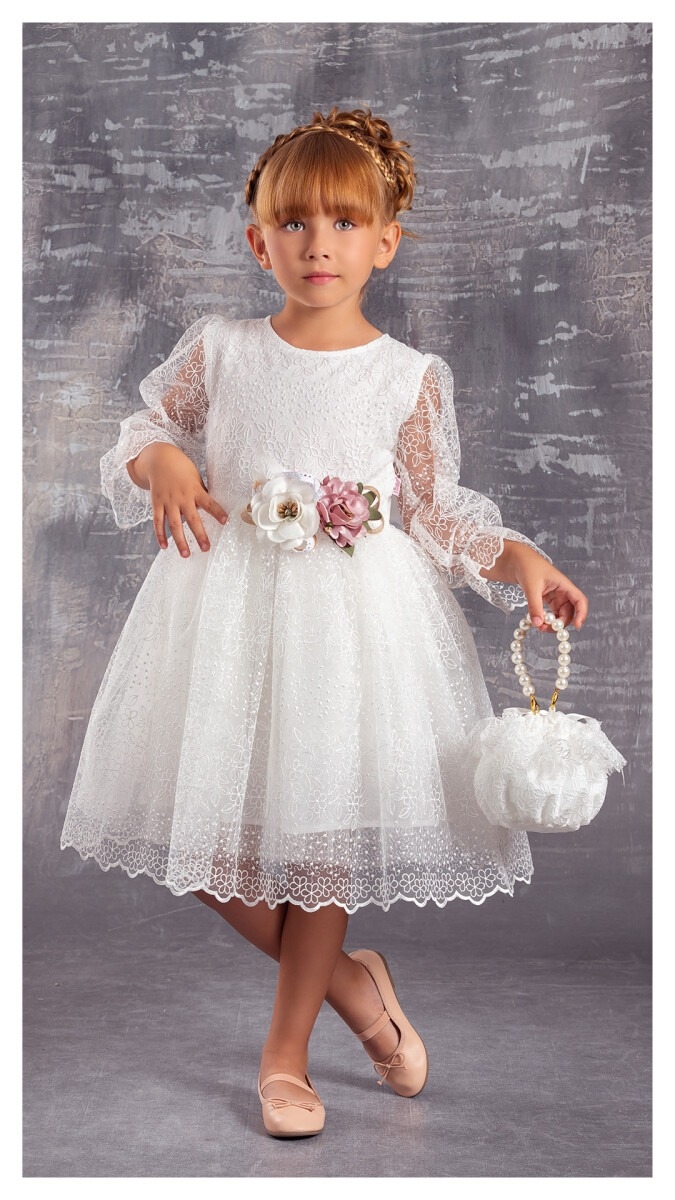 Girl’s Dress – Çantalı Elbise 1042-2331 – Brand: Tivido – Kids & Bby Clothes From TheBS Kids Turkey