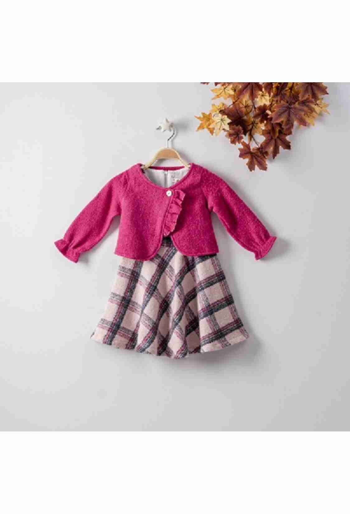 Girl's Dress - Ceketli Elbise 1016-22217 - Brand: Büşra Bebe - Kids & Bby Clothes From TheBS Kids Turkey