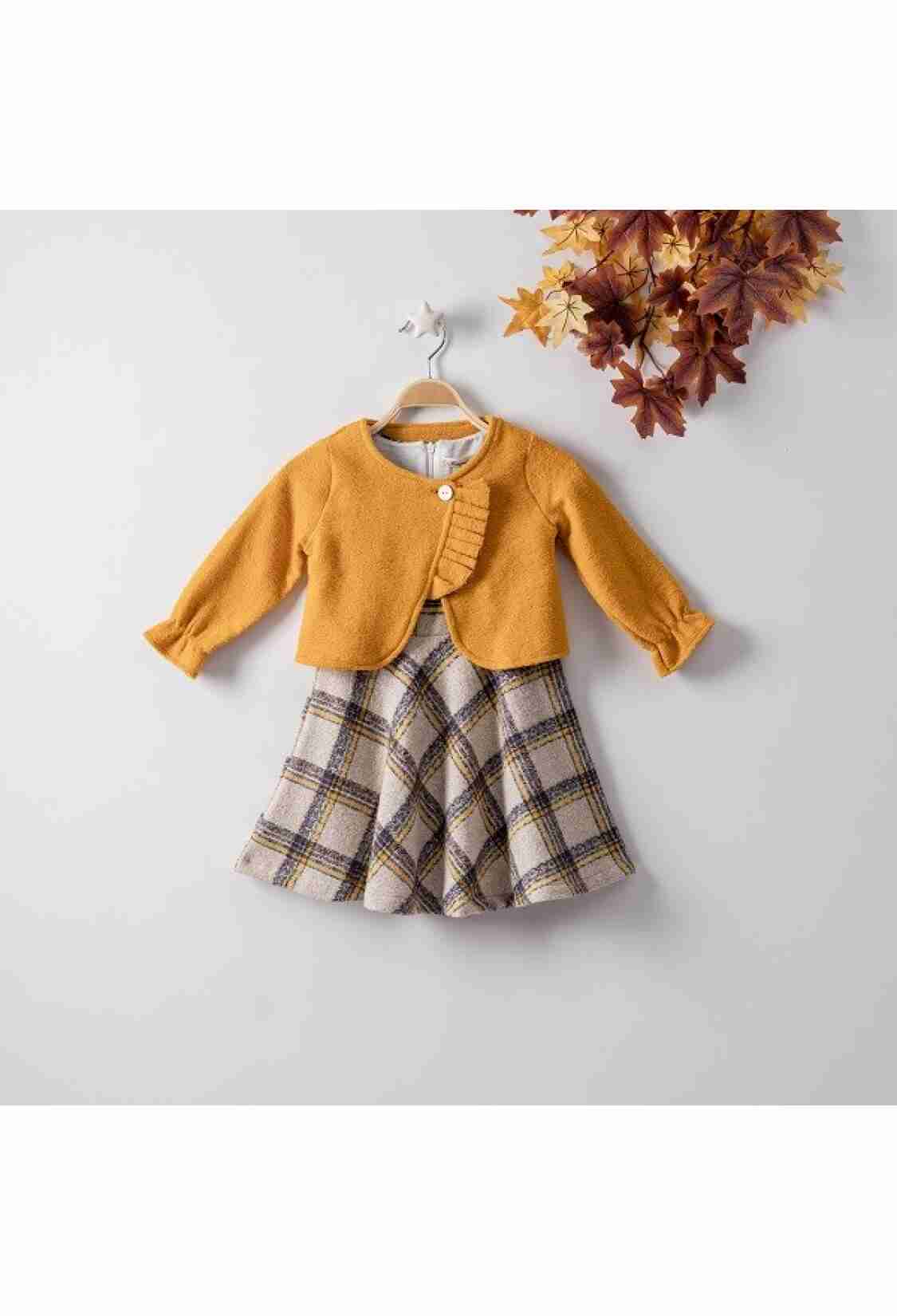 Girl's Dress - Ceketli Elbise 1016-22217 - Brand: Büşra Bebe - Kids & Bby Clothes From TheBS Kids Turkey