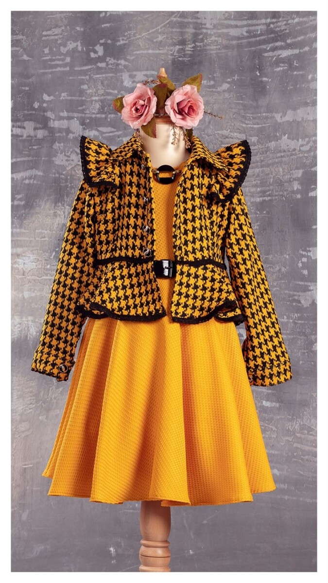 Girl's Dress - Ceketli Elbise 1042-2305 - Brand: Tivido - Kids & Bby Clothes From TheBS Kids Turkey