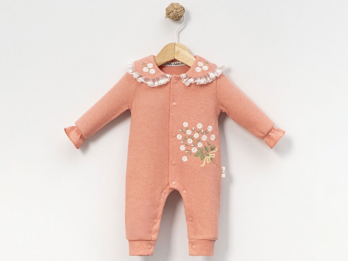 Baby Rompers and Overalls - B1 - Çiçek Nakışlı Kız Bebe Tulum - Brand: CAYZEN - Kids & Bby Clothes From TheBS Kids Turkey