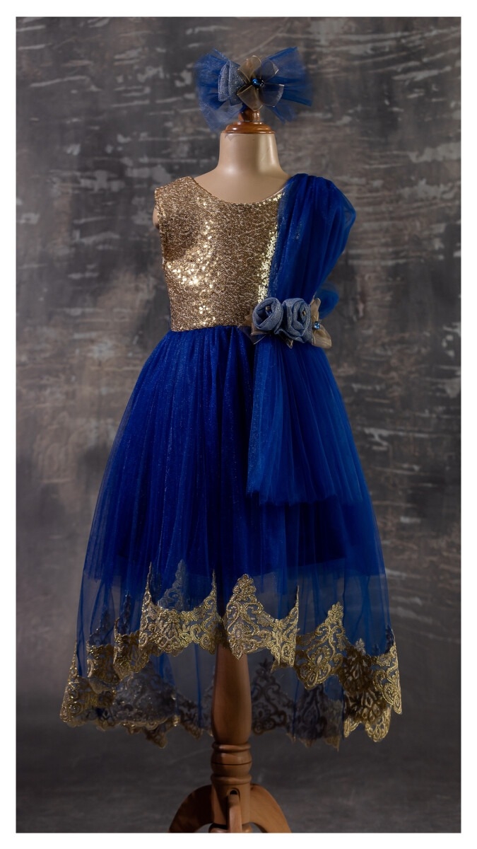 Girl's Dress - Çiçekli Elbise 1042-2346 - Brand: Tivido - Kids & Bby Clothes From TheBS Kids Turkey