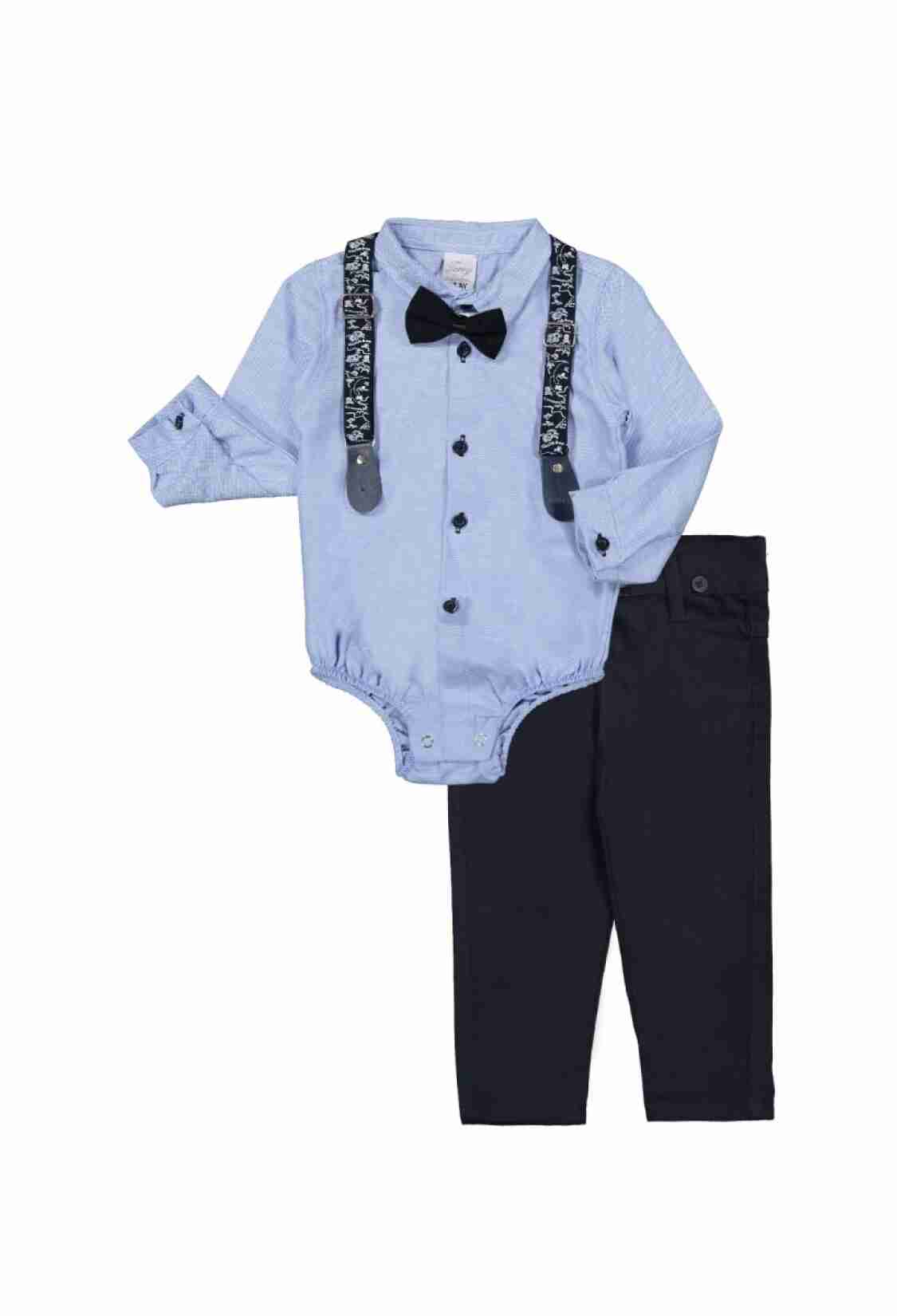 Boys' Sets - Çıtçıtlı Oxford Takım 6-24M 1036-7101 - Brand: Terry - Kids & Bby Clothes From TheBS Kids Turkey