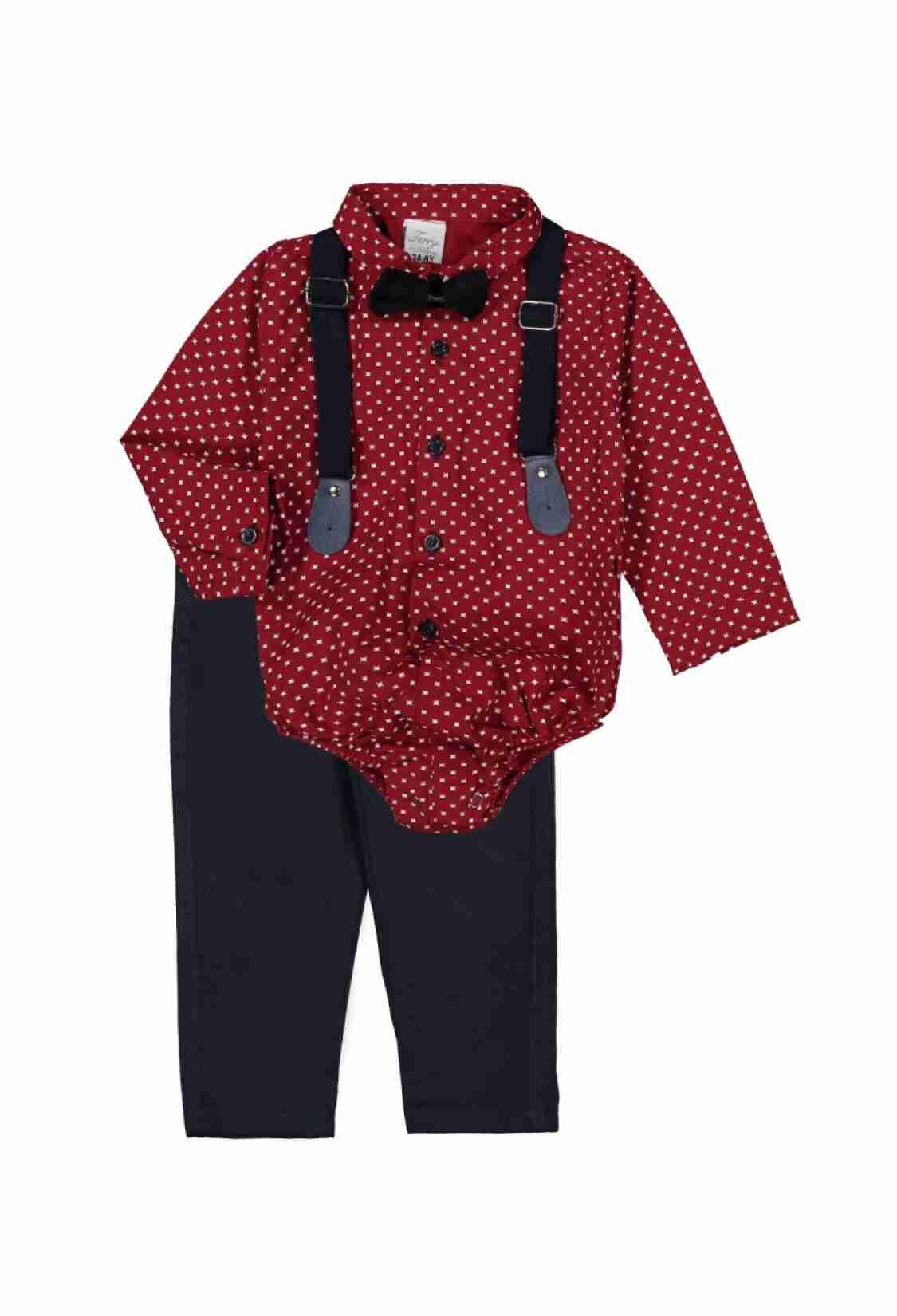 Baby Sets - Çıtçıtlı Takım Renkli Zemin 1036-7106 - Brand: Terry - Kids & Bby Clothes From TheBS Kids Turkey