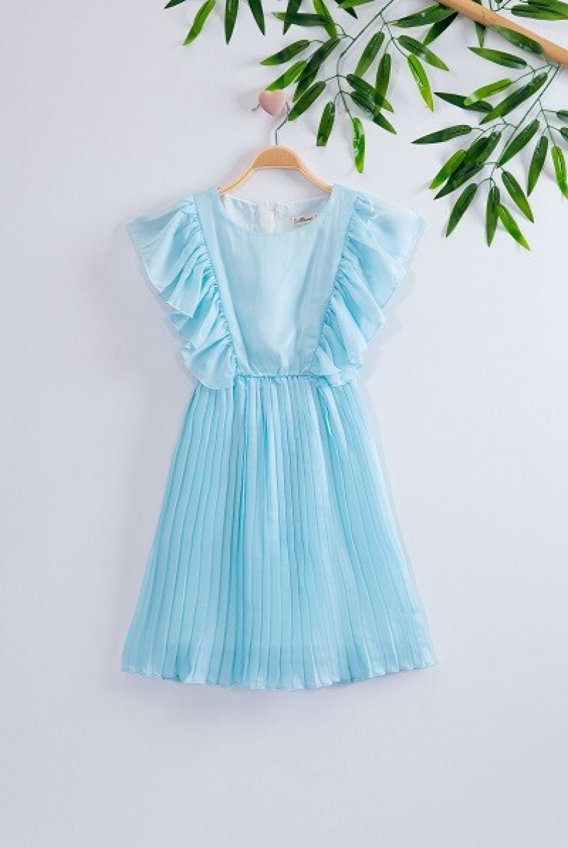 Girl’s Dress – Cupro Saten Elbise 1016-221012 – Brand: Büşra Bebe – Kids & Bby Clothes From TheBS Kids Turkey