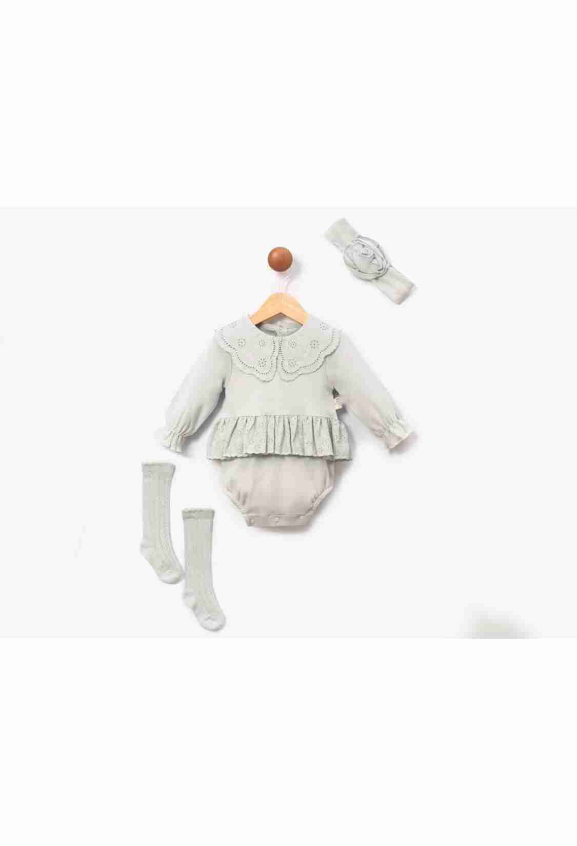 Baby Rompers and Overalls - B1 - Dantel Detaylı Bebe Kız Elbise - Brand: CAYZEN - Kids & Bby Clothes From TheBS Kids Turkey