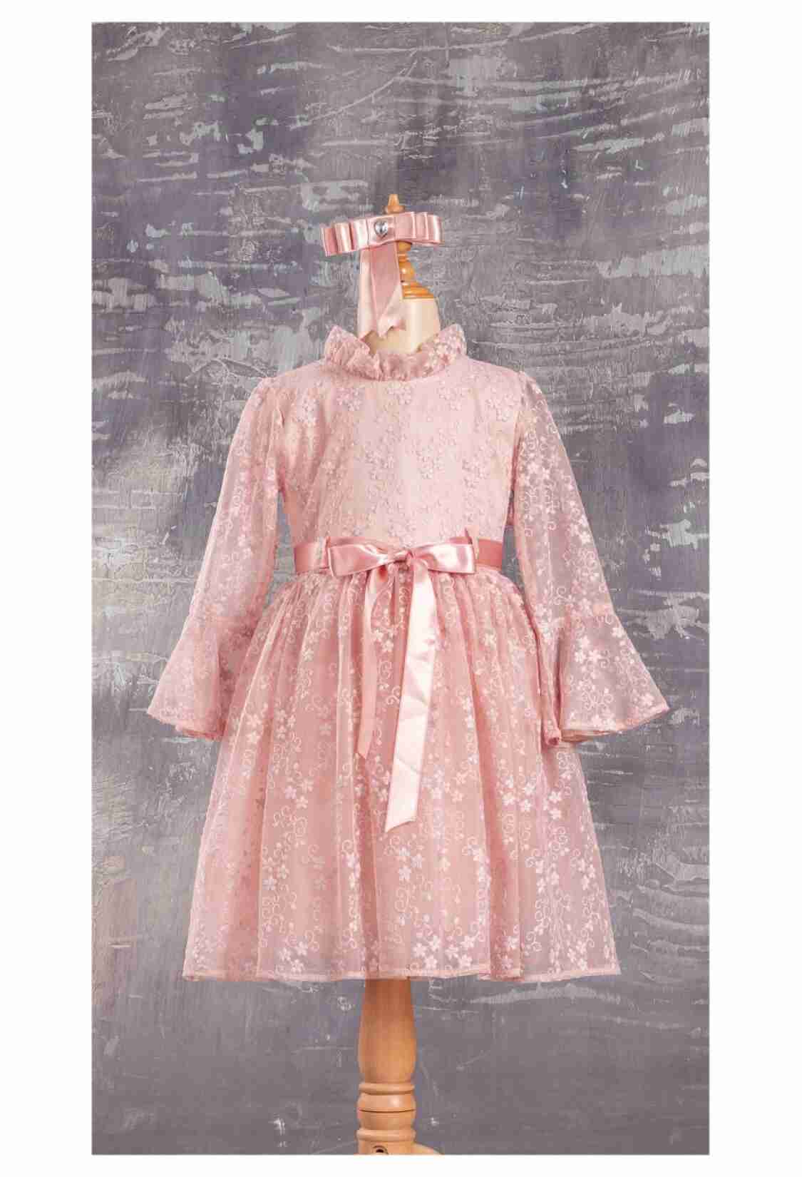 Girl's Dress - Dantel Elbise 1042-2324 - Brand: Tivido - Kids & Bby Clothes From TheBS Kids Turkey