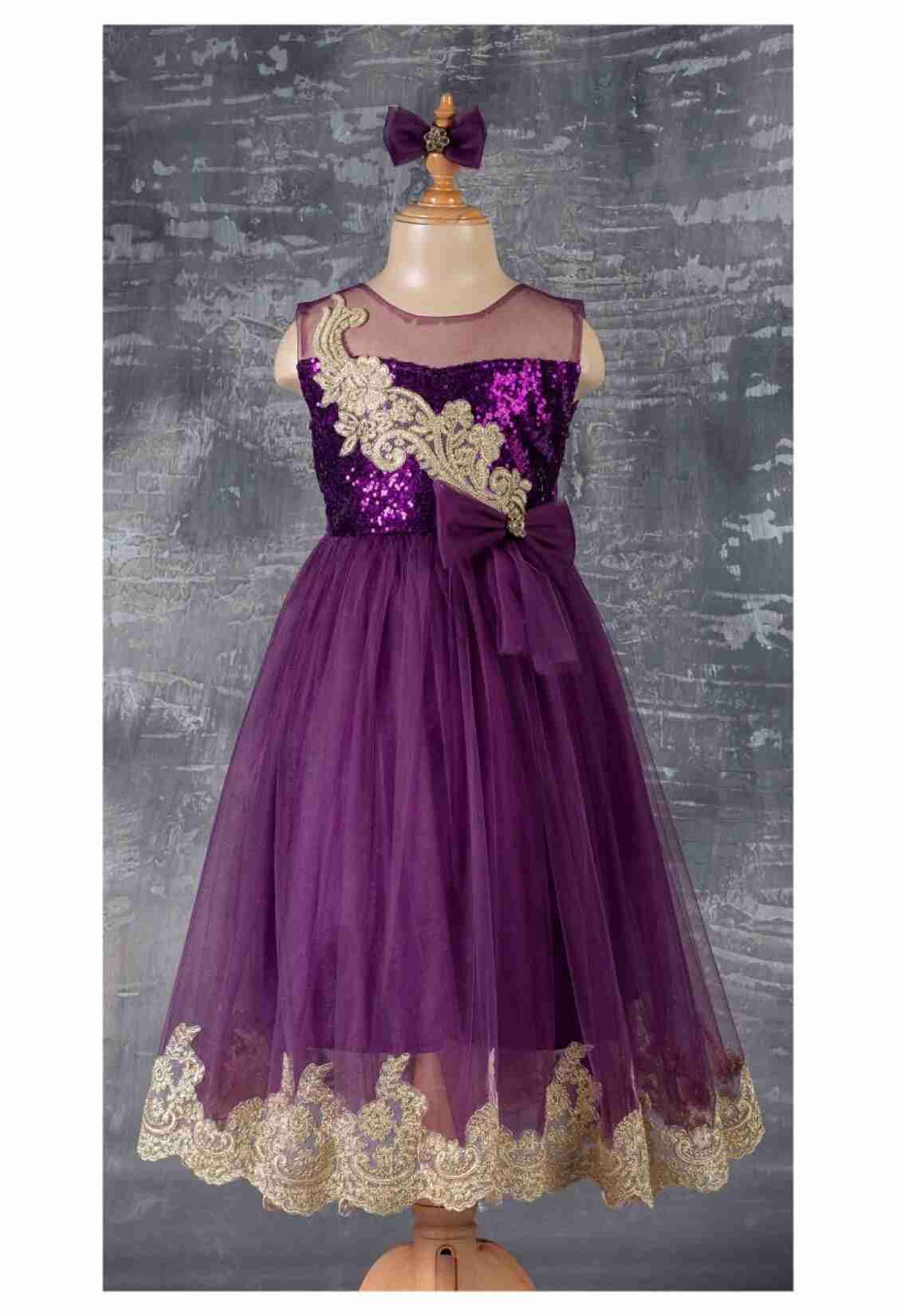 Girl's Dress - Dantelli Elbise 1042-2343 - Brand: Tivido - Kids & Bby Clothes From TheBS Kids Turkey